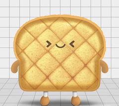 Gấu Bông Bánh Mì Nướng Mèo Biểu Cảm Meo Cat