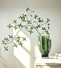 Bình Hoa Thủy Tinh Sọc Dọc Miệng Xòe Cao Cấp