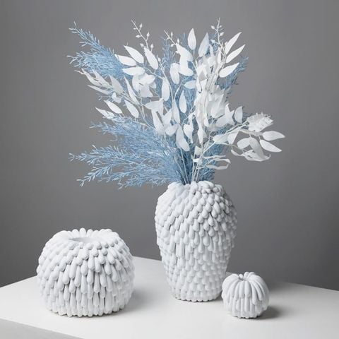 Bình Hoa Giọt Nước Phủ Nhung Kiểu Pháp