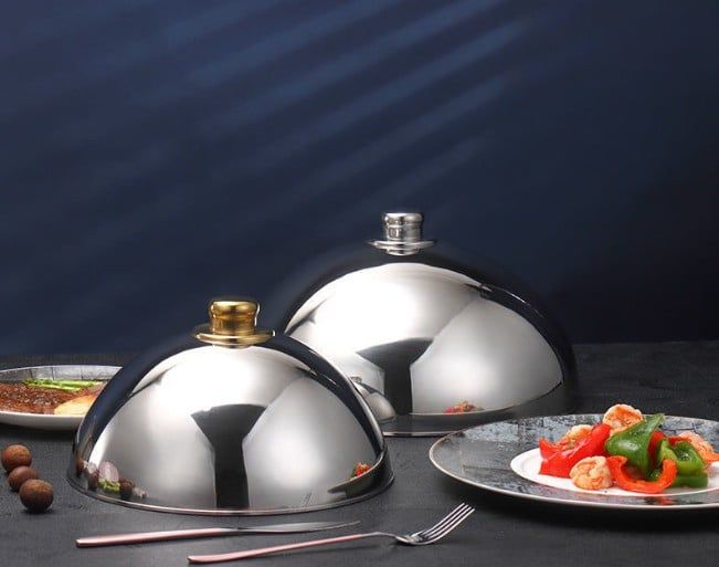 Nắp Chụp Thức Ăn Inox Giữ Nhiệt Chống Bụi