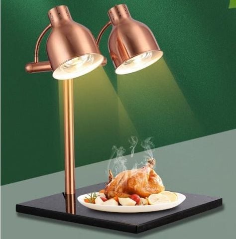 Đèn Hâm Nóng Thức Ăn Buffet Đế Đá Marble 2 Bóng