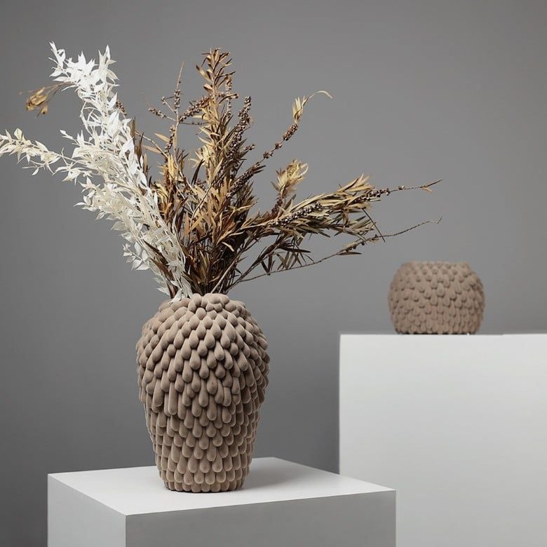 Bình Hoa Giọt Nước Phủ Nhung Kiểu Pháp