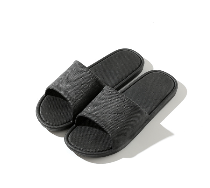 Dép Đi Trong Nhà Dép Nhựa Cho Nam Nữ Đen Xám Hàng Tốt