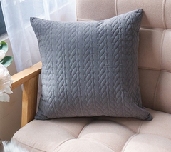 Vỏ Gối Tựa Lưng Chần Bông Dập Lá Ba Chiều 2 Mặt