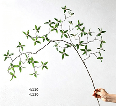 Cành Lá Quả Giả Uốn Dáng Wabi Sabi 110cm