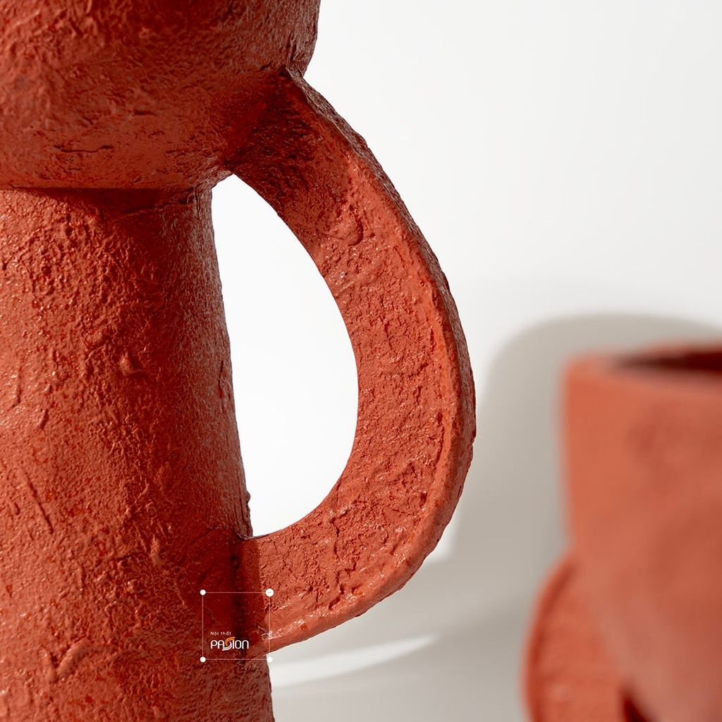 Set Tượng Decor Gốm Sứ Tay Cầm Hình Chiếc Cup Trừu Tượng