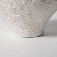 Set 2 Bình Hoa Gốm Wabi Sabi Nâu Cổ Vest Suit