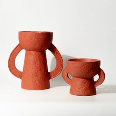 Set Tượng Decor Gốm Sứ Tay Cầm Hình Chiếc Cup Trừu Tượng