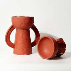 Set Tượng Decor Gốm Sứ Tay Cầm Hình Chiếc Cup Trừu Tượng