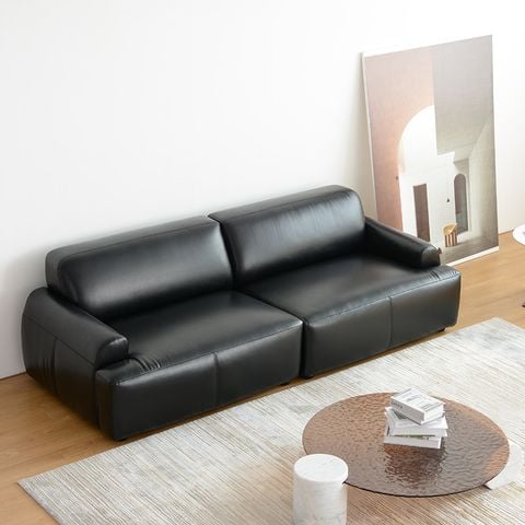 Ghế Sofa Da Onyx Hiện Đại Tối Giản