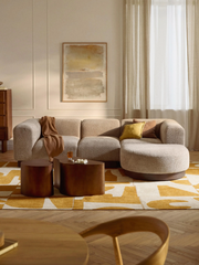 Ghế Sofa Chữ L Bo Cong Modern Minimalist Sofa Vertica