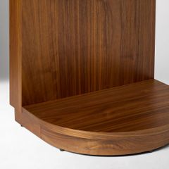 Tủ Đầu Giường Bán Nguyệt Fluted Mid-Century