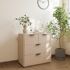 Tủ Trang Trí 3 Ngăn Contemporary Beige Aveline