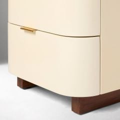 Táp Đầu Giường Hiện Đại Bo Góc Chân Gỗ