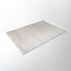 Thảm Trải Sàn Dệt Sọc Trắng Xám Tối Giản Phong Cách Ý FLAWESS