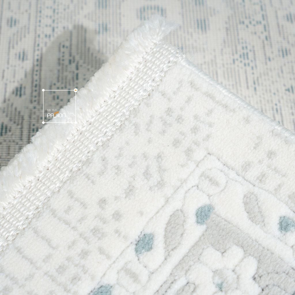 Thảm Trải Sàn Thổ Nhĩ Kỳ Hoa Văn Xanh Navy