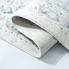 Thảm Trải Sàn Thổ Nhĩ Kỳ Hoa Văn Xanh Navy