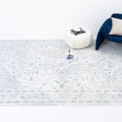 Thảm Trải Sàn Thổ Nhĩ Kỳ Hoa Văn Xanh Navy