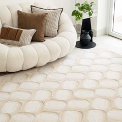 Thảm Trải Sàn Dệt Thủ Công Acrylic Sang Trọng Họa Tiết Tổ Ong Cao Cấp