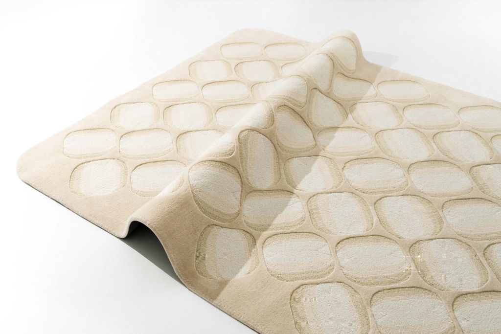 Thảm Trải Sàn Dệt Thủ Công Acrylic Sang Trọng Họa Tiết Tổ Ong Cao Cấp