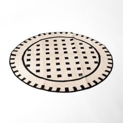 Thảm Tròn Polypropylene Họa Tiết Vintage 120cm