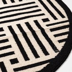 Thảm Tròn Polypropylene Họa Tiết Vintage 120cm