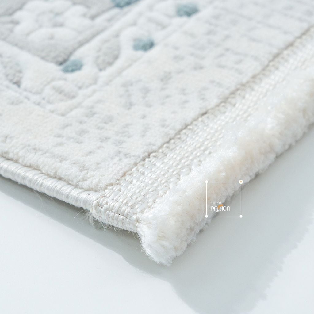 Thảm Trải Sàn Thổ Nhĩ Kỳ Hoa Văn Xanh Navy