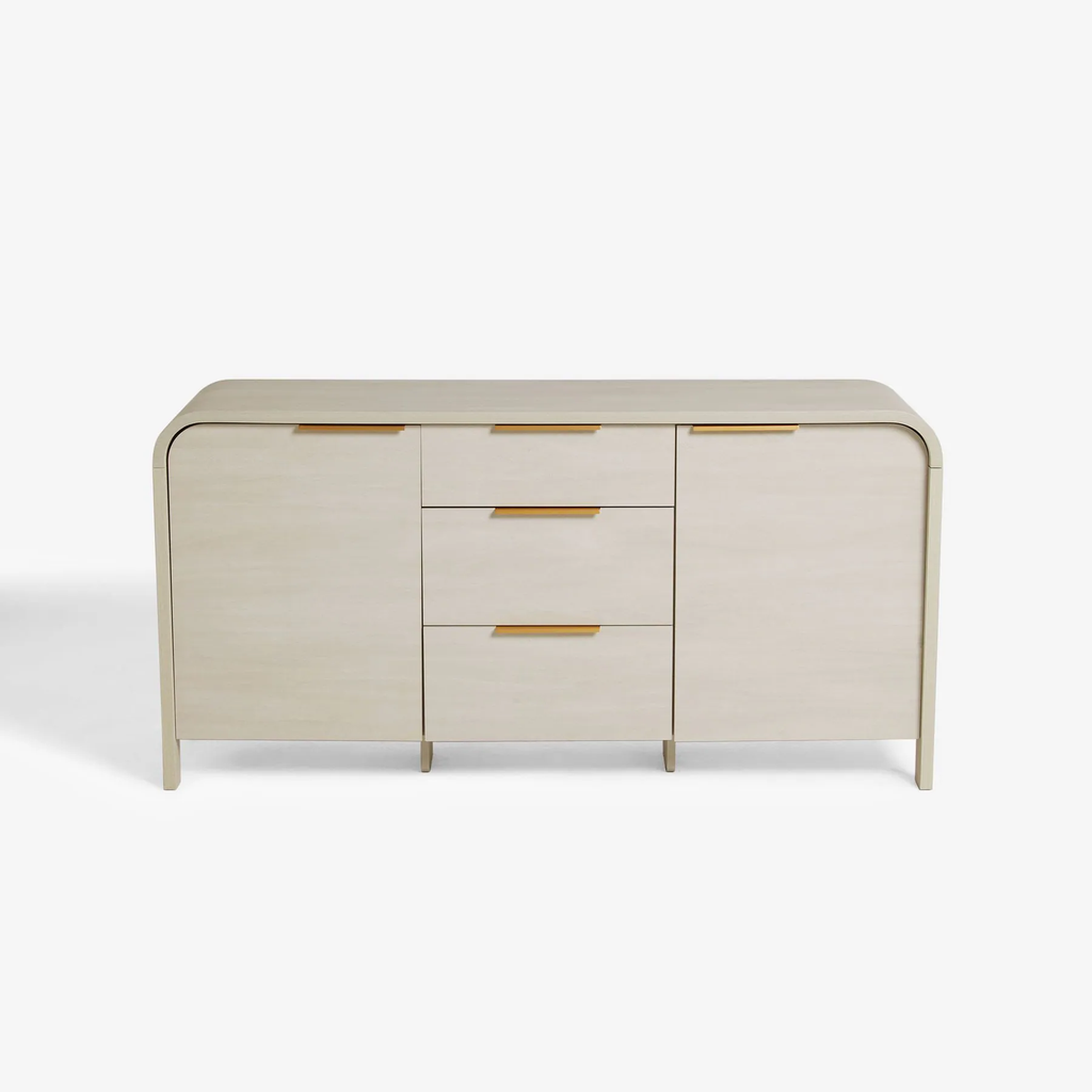 Tủ Console Mặt Gỗ Bo Tròn Sang Trọng Aurora