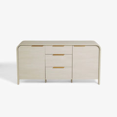 Tủ Console Mặt Gỗ Bo Tròn Sang Trọng Aurora