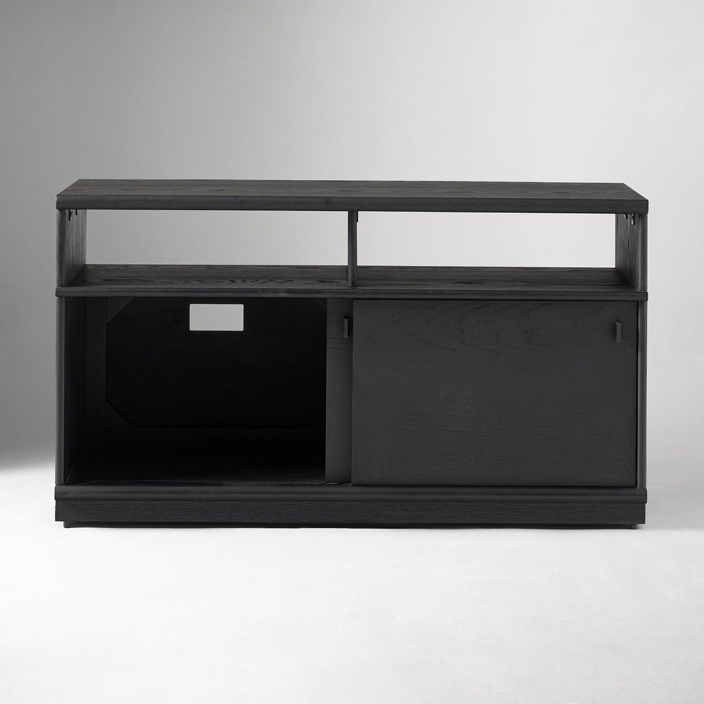 Tủ Console Cửa Lùa Màu Đen Tối Giản Onyx