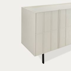 Tủ Phụ Console Trang Trí Sảnh Cửa Ra Vào Phối Sọc Hình Học