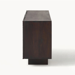 Tủ Console Bắt Vân Gỗ Chéo 3D Sang Trọng Prisma