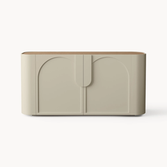 Tủ Console 4 Cánh Cong Thiết Kế Họa Tiết Vòm Solis