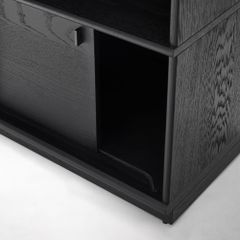 Tủ Console Cửa Lùa Màu Đen Tối Giản Onyx