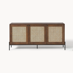 Tủ Console Gỗ Tự Nhiên Có Ngăn Kéo Mây Solaris