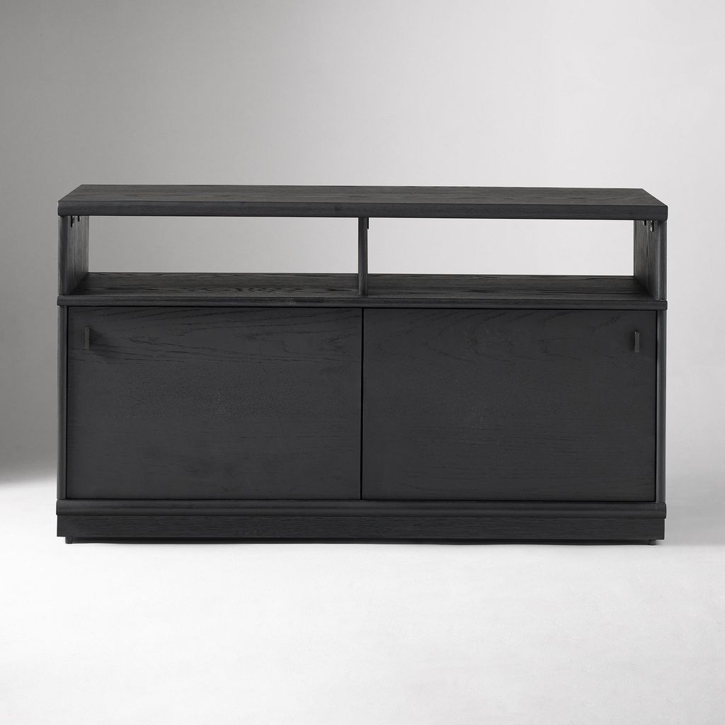 Tủ Console Cửa Lùa Màu Đen Tối Giản Onyx