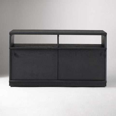 Tủ Console Cửa Lùa Màu Đen Tối Giản Onyx