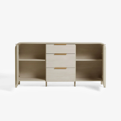 Tủ Console Mặt Gỗ Bo Tròn Sang Trọng Aurora