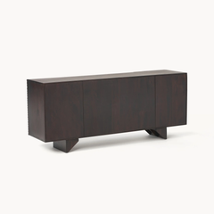 Tủ Console Bắt Vân Gỗ Chéo 3D Sang Trọng Prisma