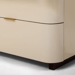 Tủ Gỗ Quần Áo 6 Ngăn Kéo Bo Góc Premium Luna Cream