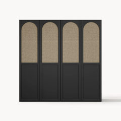 Tủ Quần Áo Gỗ Cửa Vòm Phong Cách Indochine