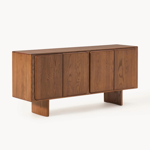 Tủ Console Gỗ Tần Bì Chân Thấp Lema