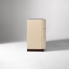 Tủ Gỗ Quần Áo 6 Ngăn Kéo Bo Góc Premium Luna Cream