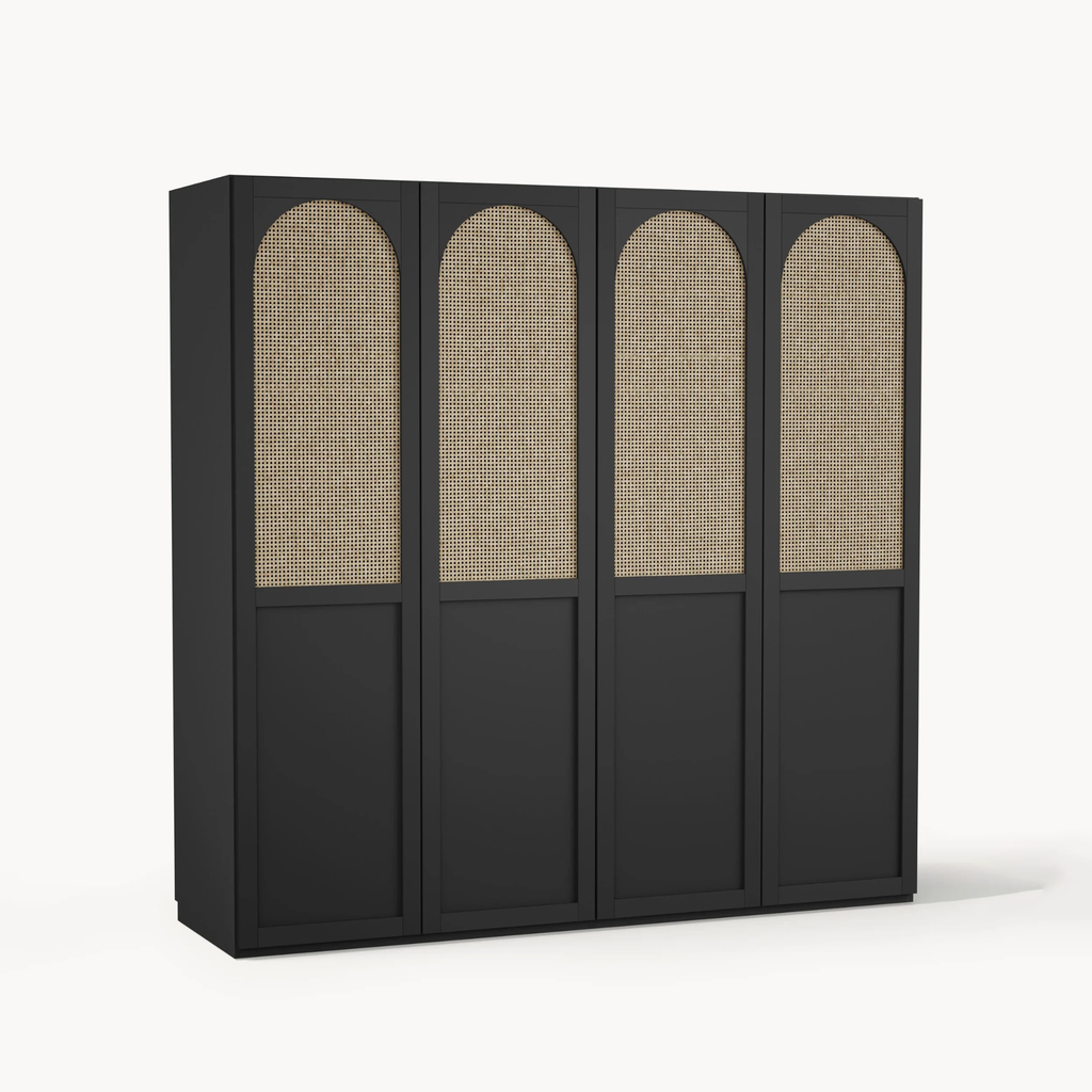 Tủ Quần Áo Gỗ Cửa Vòm Phong Cách Indochine