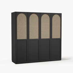 Tủ Quần Áo Gỗ Cửa Vòm Phong Cách Indochine