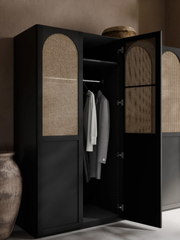 Tủ Quần Áo Gỗ Cửa Vòm Phong Cách Indochine