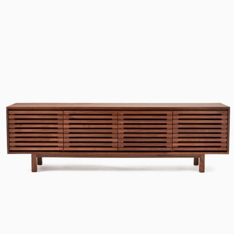 Tủ Tivi Gỗ Tự Nhiên Vân Sóng 2 Ngăn Kéo Rhapsody