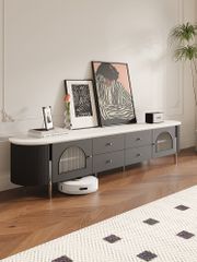 Tủ Tivi Cổ Điển Kiểu Pháp Cánh Tủ Kết Hợp Độc Đáo