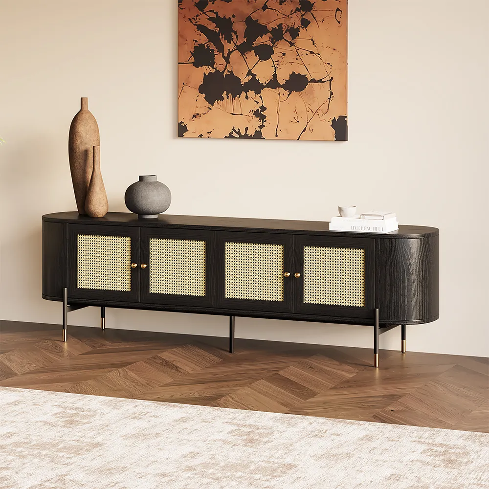 Tủ Tivi Gỗ Đen Hiện Đại Sienna Cabinet