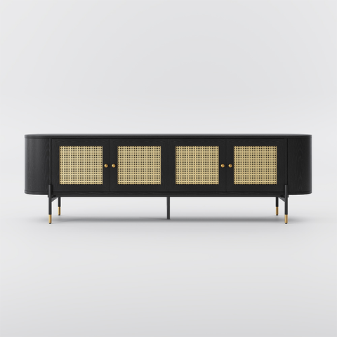 Tủ Tivi Gỗ Đen Hiện Đại Sienna Cabinet